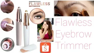 Flawless Brows Hair Remover Eyebrow Trimmer with Built In Light Unboxing - 75 Pesos from Shopee