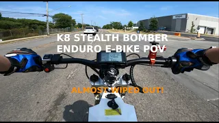 K8 STEALTH BOMBER ENDURO E-BIKE : CHICAGO JOYRIDING ALL POV : HITTING 49MPH TODAY! (GOPRO HERO9 4K)