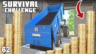 HERE'S THE MONEY FOR NEXT WEEK! | Survival Challenge | Farming Simulator 22 - EP 62