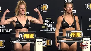 UFC 300 Official Weigh ins:  Holly Holm & Kayla Harrison