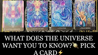 ⚡️WHAT DOES THE UNIVERSE WANT YOU TO KNOW RIGHT NOW?📍PICK A CARD