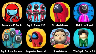 Survival 456 But It' Impostor, Squid Game 456, Pink.io,  Imposter Survival, Squid Game 3D