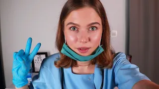 ASMR School Nurse Liza Treats Your Wound.  Medical Role Play, Personal Attention