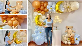 Como hacer un Arco de Globos - 🧸 Decoración Oh Baby o Baby Shower 🧸