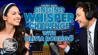 Singing Whisper Challenge with Olivia Rodrigo | The Tonight Show Starring Jimmy Fallon