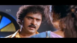 Ravichandran Slaps and Insults Wife In Front of Family | Annayya Kannada Movie Scene | Aruna Irani