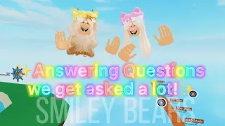 💞✨Answering Questions I Get Asked a lot✨💞 || Roblox Trend 2021 || Miley and Riley