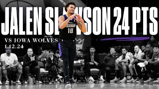 Jalen Slawson CAREER-HIGH 24 PTS vs Iowa Wolves 1.12.24 | Stockton Kings Highlights