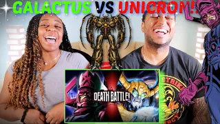 Death Battle! "Galactus VS Unicron (Marvel Comics VS Transformers)" REACTION!!!