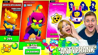 💖DZIEWCZYNA KUPIŁA mi WYMARZONE SKINY i *ZADYMIARZA ZA DARMO!* (ANTY PRANK) w BRAWL STARS - Da Mian