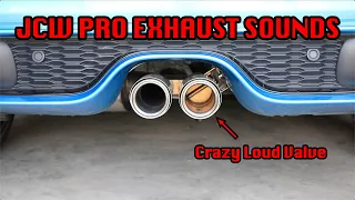 MINI JCW PRO Exhaust SOUND COMPARISON | Loud Valved Exhaust Sound