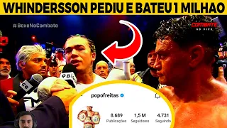 POPÓ BATE 1MILHAO AOVIVO |WHINDERSSON NUNES PEDE PRA GERAL SEGUI POPÓ NO INSTAGRAM