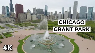 Downtown Chicago Walking Tour - South Loop, Grant Park, Buckingham Fountain, Lakefront
