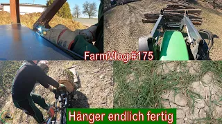 Farmvlog #175: Hänger fertig stellen | Holz machen | Reparatur