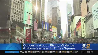 Mayor Addresses Concerns About Rising Violence, Homelessness In Times Square