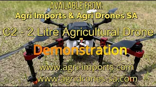 C2 Agricultural Drone Demonstration Close-ups