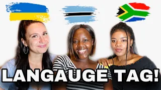 LANGUAGE TAG: UKRAINIAN 🇺🇦 vs. SETSWANA 🇧🇼 vs. ZULU🇿🇦 || *hilarous*🤣