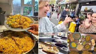 Trip to southall || Desi nashta in spice village || Ajj bana chicken pullayo or Barish