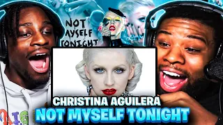 FIRST TIME reacting to Christina Aguilera - Not Myself Tonight | BabantheKidd (Official Music Video)