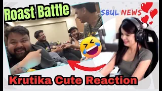 Krutika Cute Reaction On Rega & GoldyBhai Trolling video🤣 | Must Watch 🥰#regaltos #krutika #reaction