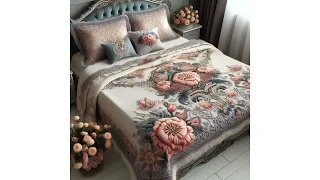 Trendy Croheted bedsheets pattern 2024
