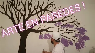 ÁRBOL DE PARED DECORACIÓN FÁCIL, RÁPIDO Y DIVERTIDO  ! TUTORIAL # 213