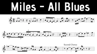 Miles "All Blues" Solo Transcription