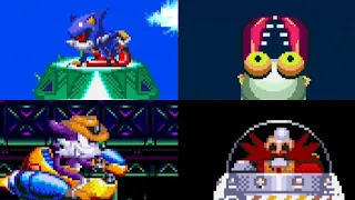 Sonic Triple Trouble (16-Bit) - All Knuckles' Exclusive Bosses & Ending