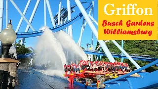 Griffon POV On Ride & Off Ride - Busch Gardens Williamsburg VA