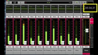 Mackie DL16S - Making a live mix of a Latin 8 members band from scratch in less than 10 minutes!