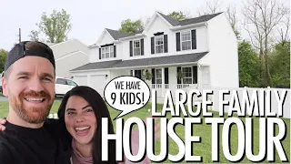 FULL HOUSE TOUR! (WALK THROUGH EVERY ROOM IN OUR HOME!) | LARGE FAMILY HOUSE TOUR | #ROADTO100K