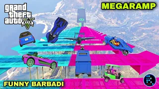 [Hindi] GTA V | MEGARAMP FULL FUNNY BARBADI IS BACK