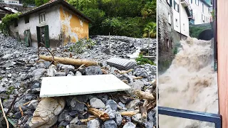 Italy flooding: Towns around Lake Como battered by extreme weather