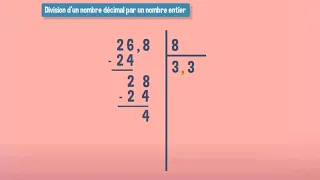 La division d'un nombre décimal par un nombre entier - CM2