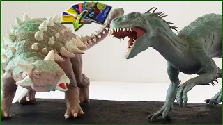 SCORPIUS REX VS ANKYLOSAURUS WITH CLAY / PLASTILINA.