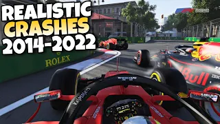 F1 REALISTIC CRASHES 2014 - 2022 #29