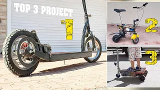 TOP 3 Scooter Project - DIY - 3 Farklı Elektirkli Scooter Projesi