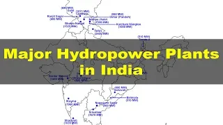 Major Hydro power plants in India - Geography UPSC, IAS, CDS, NDA, SSC CGL