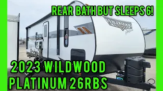 2023 Wildwood Platinum 26RBS travel trailer walkthrough tour