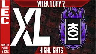 XL vs KOI Highlights | LEC Winter 2023 W1D2 | Excel vs KOI