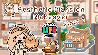 Toca Life World #13 🧺🪑 | Aesthetic Mansion Makeover ,แต่งบ้านสุดหรู2ชั้นสไตล์มินิมอล | Home Designer