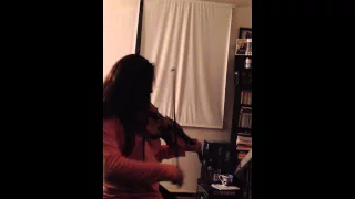 Amalia plays 'Nowhere Man' for my birthday