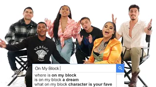 On My Block Cast Answer the Web's Most Searched Questions | WIRED