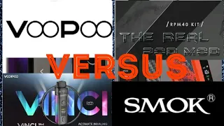 Voopoo Vinci UNBOXING and Comparison to SMOK RPM40