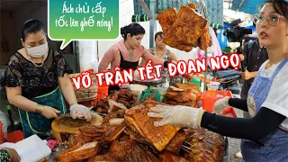 🇻🇳TẾT ĐOAN NGỌ! Heo quay chất cao như núi "Ách chủ cấp tốc ngồi ghế nóng" chặt heo quay như máy