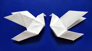 How to make a paper bird 🕊 Origami paper dove