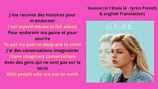 louane si t'étais là   lyrics French & english Translation