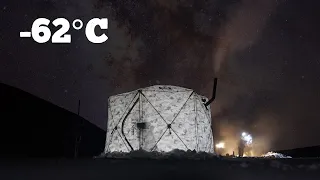 Extreme Winter Camping & Fishing at -62°C (-79.6°F) | Yakutia, Siberia