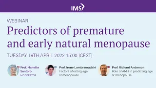 Predictors of premature and early natural menopause