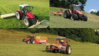 SOUND ON🤩 Heuernte | mähen, wenden, schwaden | making hay | krone pöttinger lindner massey ferguson